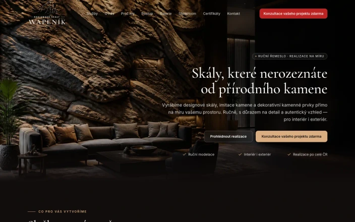 Designové skály, starý web