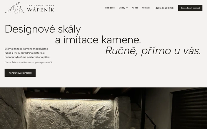 Designové skály, nový web
