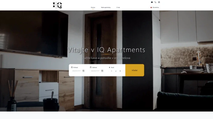 IQ Apartments - Booking System built by PIXLO STUDIO
