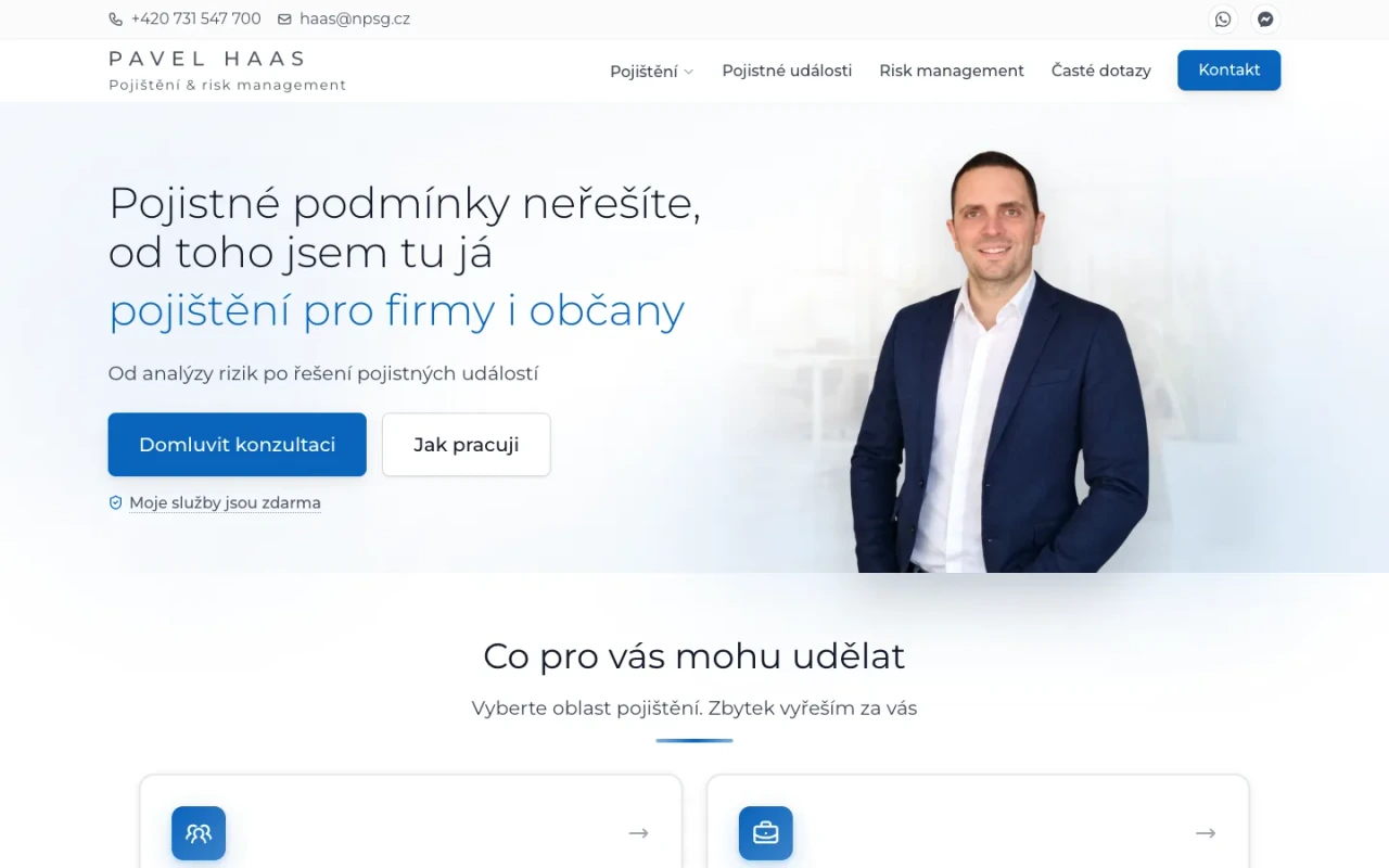 Pojišťovací makléř Pavel Haas