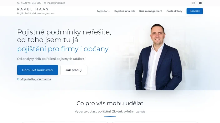 Pojišťovací makléř Pavel Haas