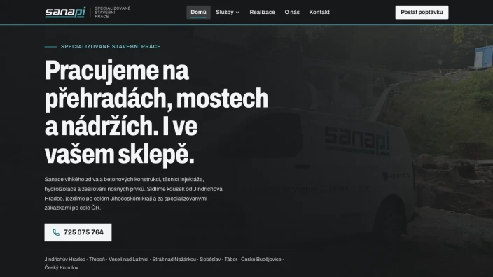 SANAPI sanace zdiva a betonu