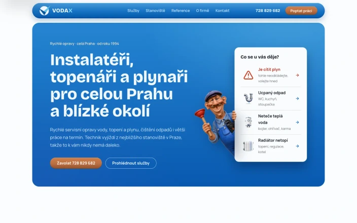 Vodax, Miroslav Bucek, nový web