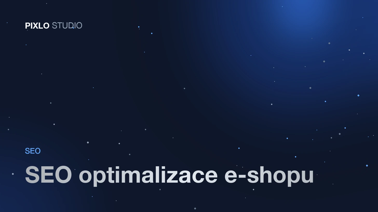 SEO optimalizace e-shopu: kategorie, produktové stránky a organické vyhledávání versus srovnávače zboží na obrazovce notebooku