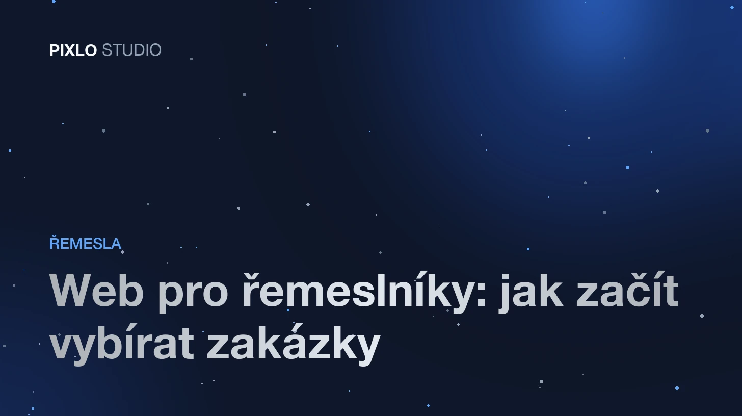 Profesionální web řemeslníka s přehledem služeb, ceníkem, galerií realizací a kontaktním formulářem na mobilu i desktopu